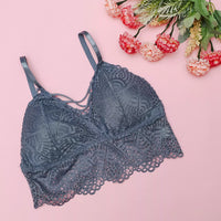 Net free size padded bra
