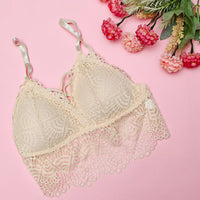 Net free size padded bra