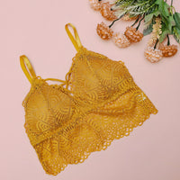 Net free size padded bra