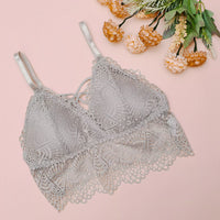 Net free size padded bra