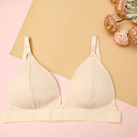 Plain V shape Free Size Bra