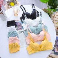 Half Cup Padded Bra Set