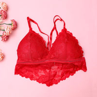 Leaf Lace Free Size Bra