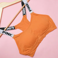 Pink strap Sport Bra