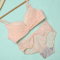 Half Cup Padded Bra Set