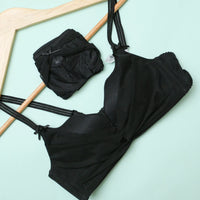 Half Cup Padded Bra Set