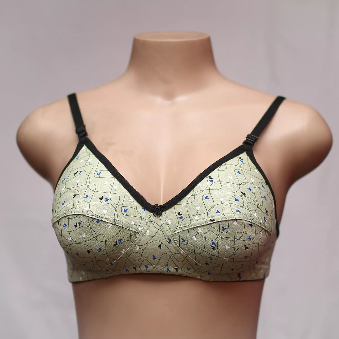 Heart Non Padded Bra