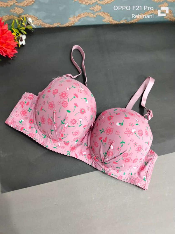 OCEAN PRINTED PADDED BRA