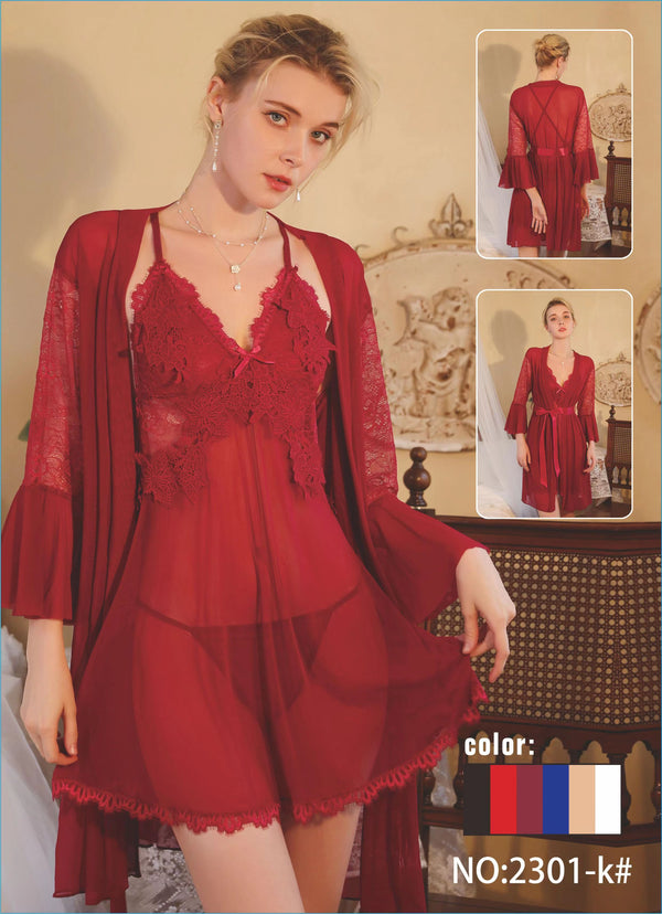 Ribbon Gown Nighty for Bridal