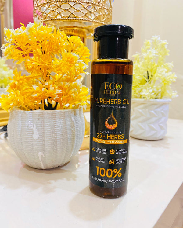 Organic 27+ Herbal Hair Oil 100ml  – The Ultimate Hair Growth Solution