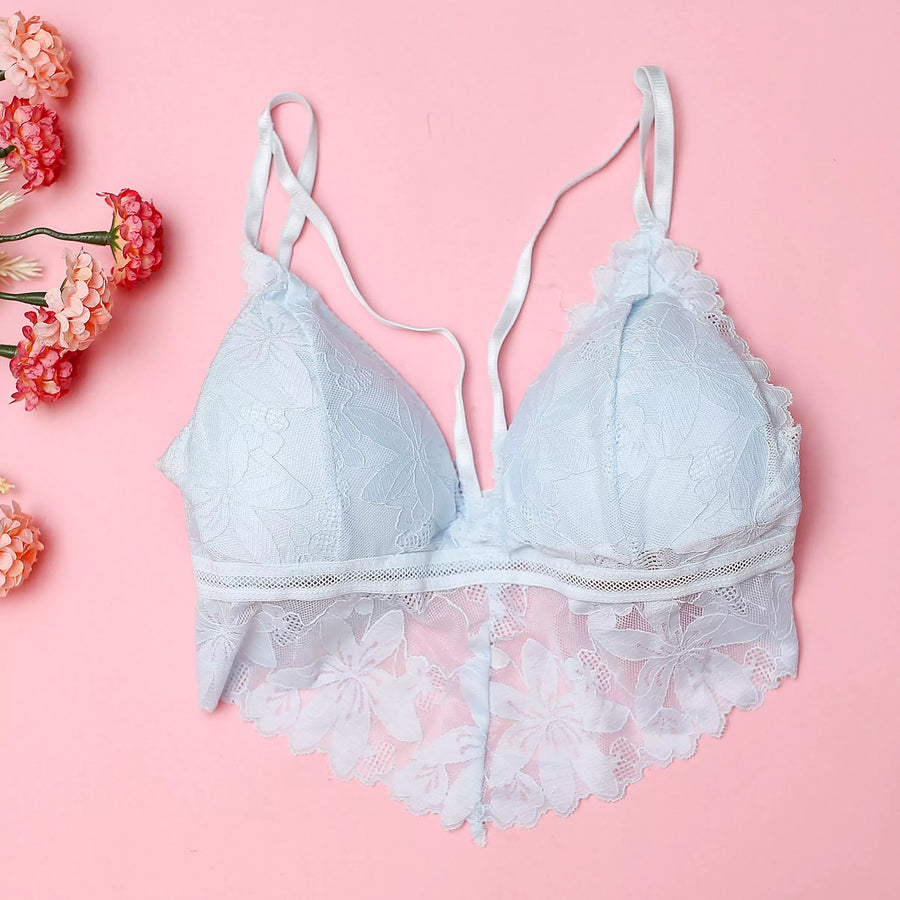 Leaf Lace Free Size Bra