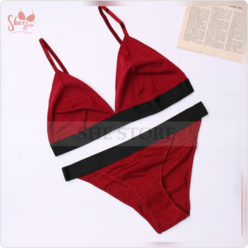 Alyra Non Padded Bra Set MAroon