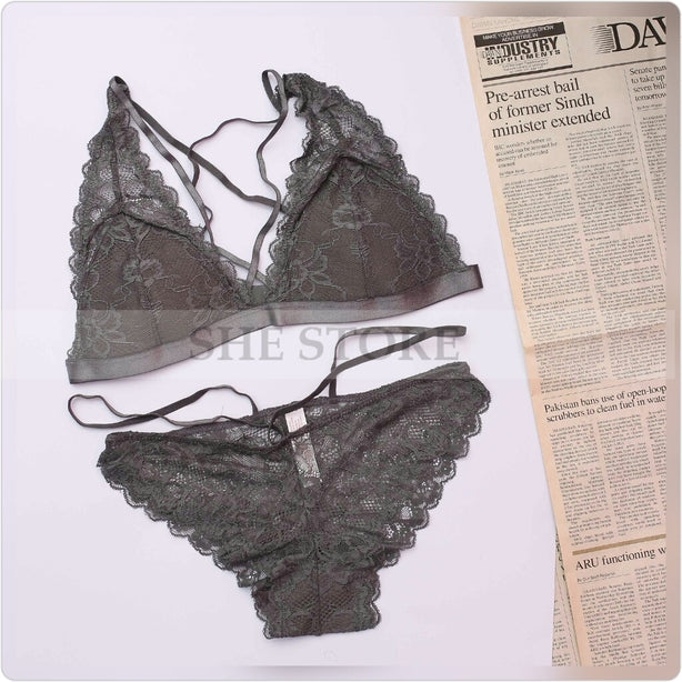 Dazzel V Shape Bra Set