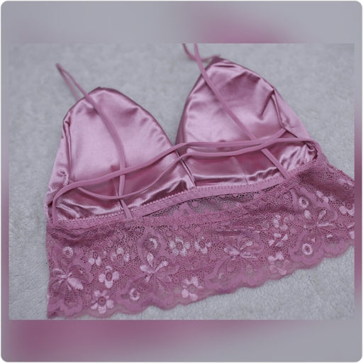 Deep V Neck Bra Set