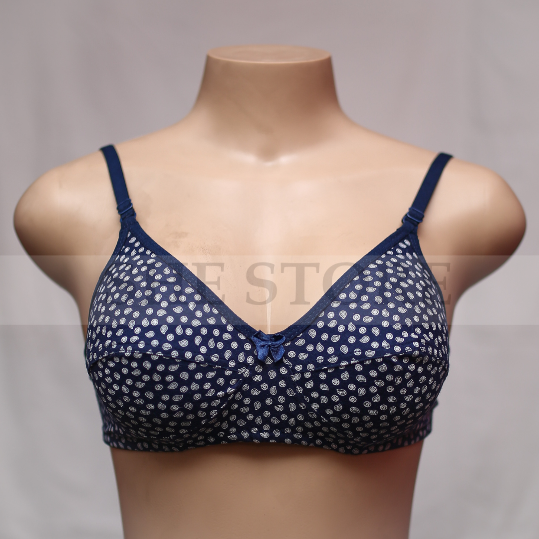 Doted Non Padded Bra
