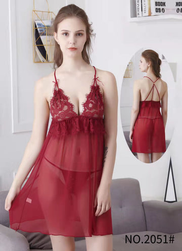 Gemma Maroon Nighty