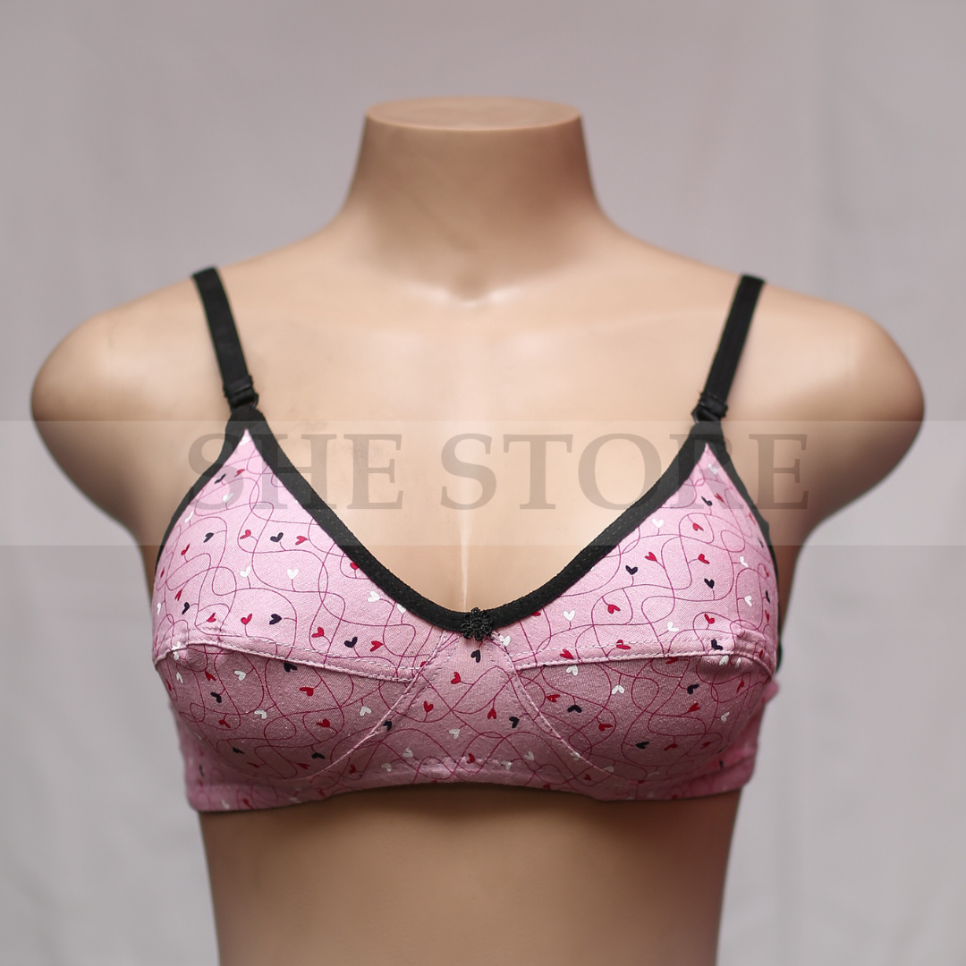 Heart Non Padded Bra