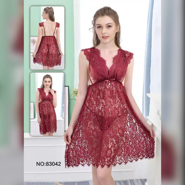 Deep V Shape Nighty