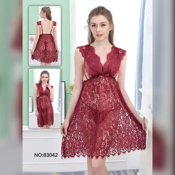 Deep V Shape Nighty