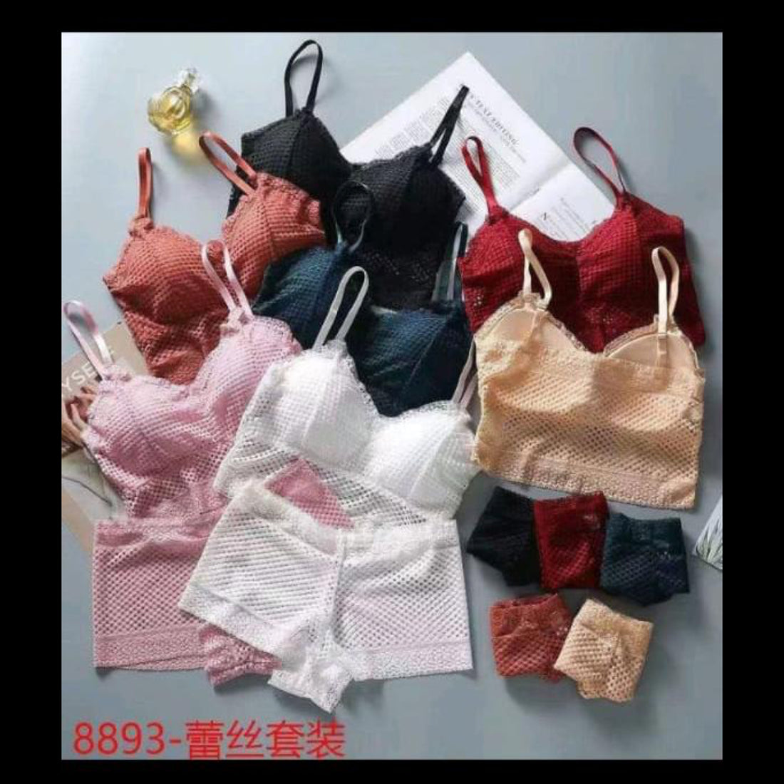 Net Free Size Bra Set