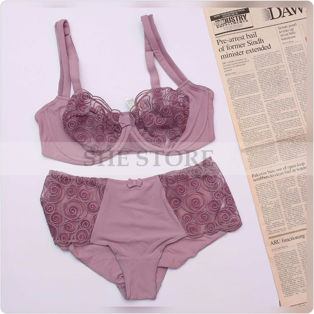 Laika Non Padded Wired C And B Cup Bra Set