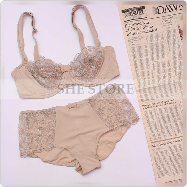 Laika Non Padded Wired C And B Cup Bra Set