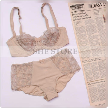 Laika Non Padded Wired C And B Cup Bra Set