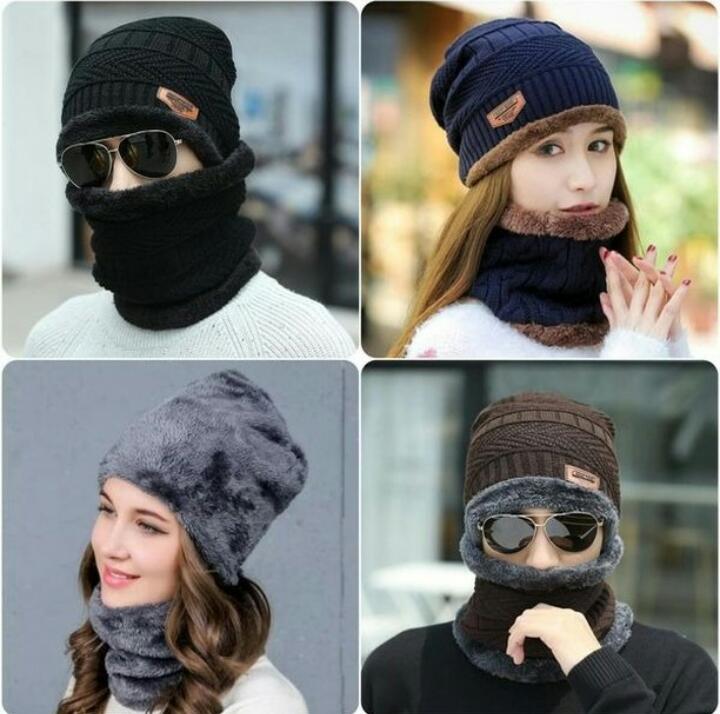 Neck & Head Unisex Beanie With Neck Warmer