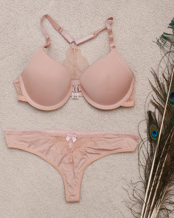 Pavo Front Open Bra Set