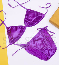 bikini bra set purple