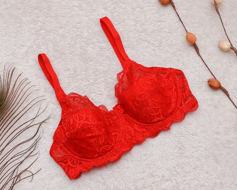 Galaxy soft pad C cup net bra