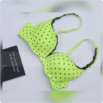 heart padded bra