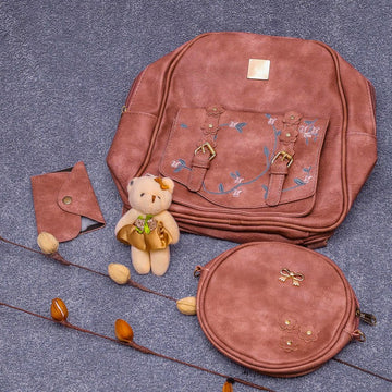 flower leather bag