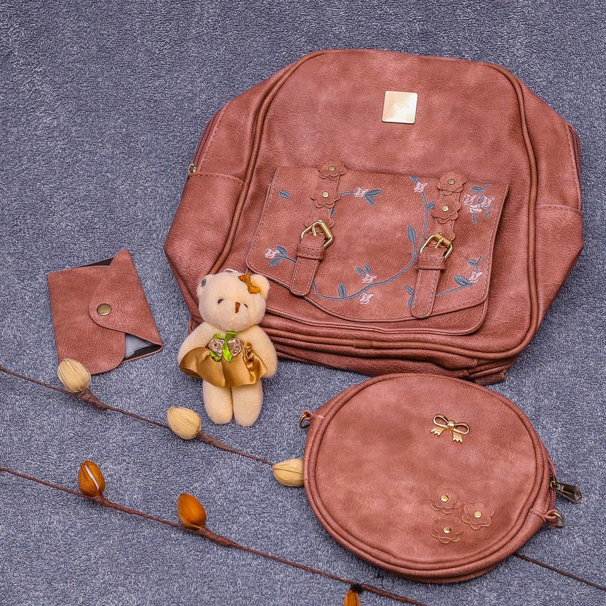 flower leather bag