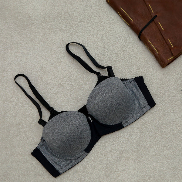 plain single pad bra