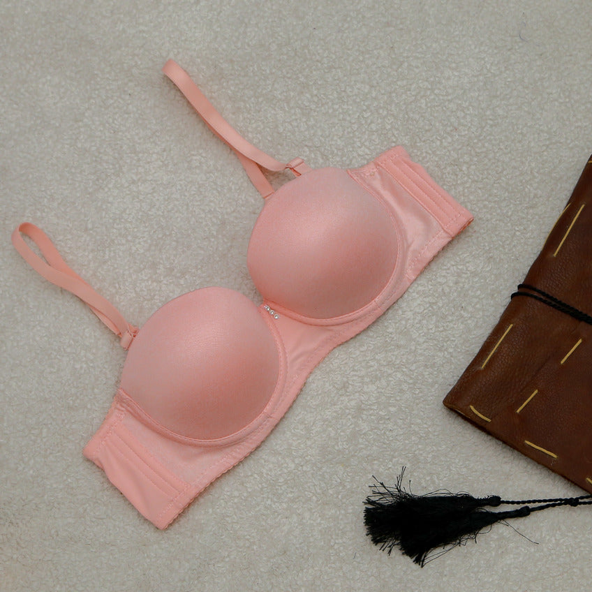 plain single pad bra